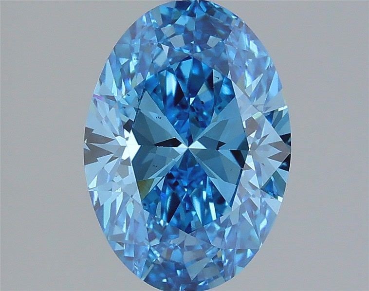 Loose Diamond - OVAL 2.02ct Fancy Vivid Blue VS2