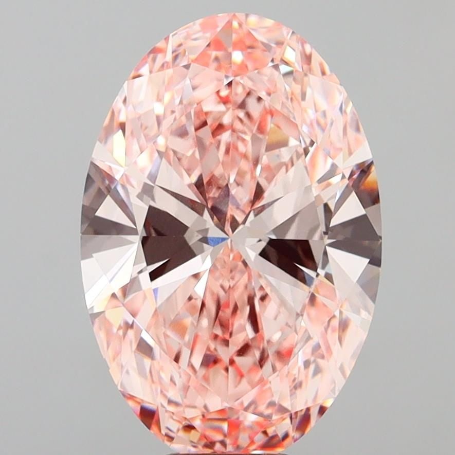 Loose Diamond - OVAL 10.05ct Fancy Vivid Pink VVS2