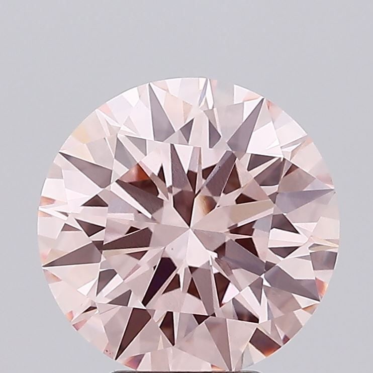 Ideal Loose Diamond - ROUND 4.51ct Fancy Brownish Pink VS1