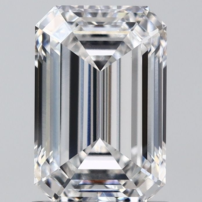 Loose Diamond - EMERALD 1.57ct E VVS2: Loose Diamond - EMERALD 1.57ct E VVS2 Source: This is a real non-mined Diamond that has been grown in a lab Shape: EMERALD Carats: 1.57 Color: E Clarity: VVS2 Certification: IGI Video:
