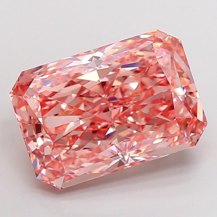 Loose Diamond - RADIANT 13.12ct Fancy Vivid Pink VS1