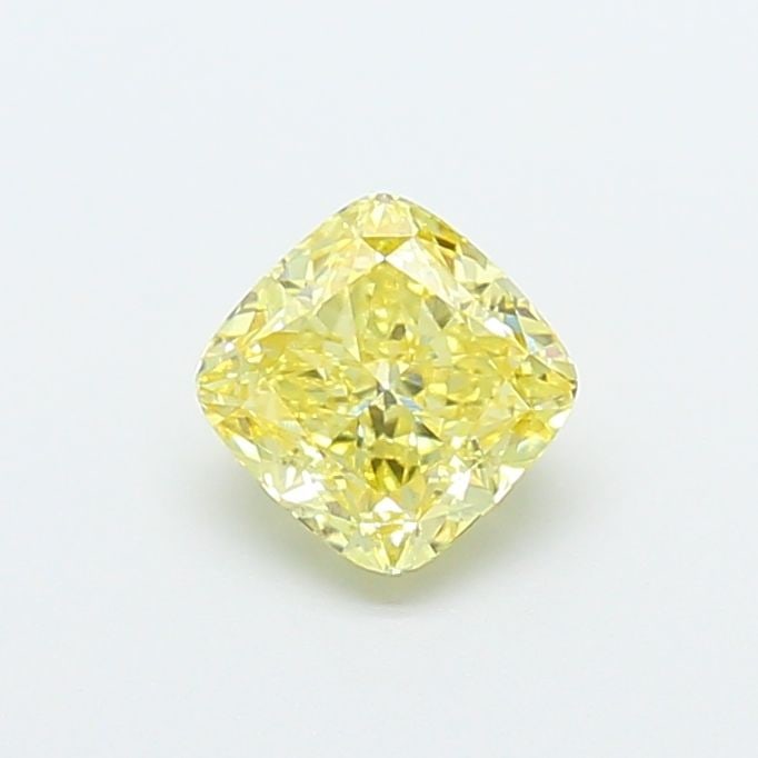 Loose Diamond - CUSHION MODIFIED 1.04ct Fancy Yellow VS1: Loose Diamond - CUSHION MODIFIED 1.04ct Fancy Yellow VS1 Source: This is a real non-mined Diamond that has been grown in a lab Shape: CUSHION MODIFIED Carats: 1.04 Color: Fancy Yellow Certification: I