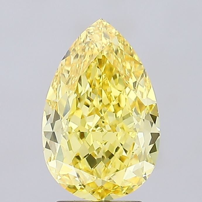Loose Diamond - PEAR 4.02ct Fancy Vivid Yellow VS1: Loose Diamond - PEAR 4.02ct Fancy Vivid Yellow VS1 Source: This is a real non-mined Diamond that has been grown in a lab Shape: PEAR Carats: 4.02 Color: Fancy Vivid Yellow Certification: IGI Video:
