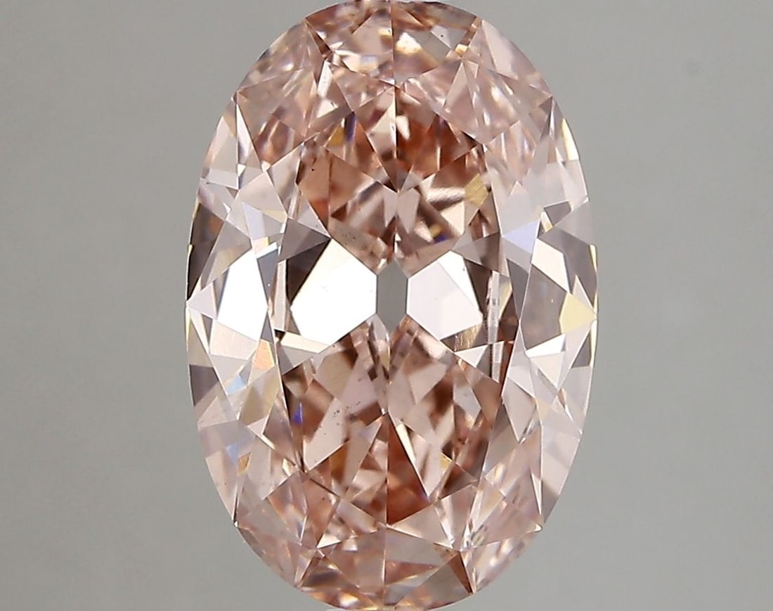 Loose Diamond - OVAL 3.4ct Fancy Intense Pink VS2