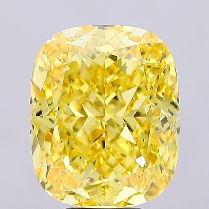 Loose Diamond - CUSHION MODIFIED 9.05ct Fancy Vivid Yellow VS2: Loose Diamond - CUSHION MODIFIED 9.05ct Fancy Vivid Yellow VS2 Source: This is a real non-mined Diamond that has been grown in a lab Shape: CUSHION MODIFIED Carats: 9.05 Color: Fancy Vivid Yellow Cert