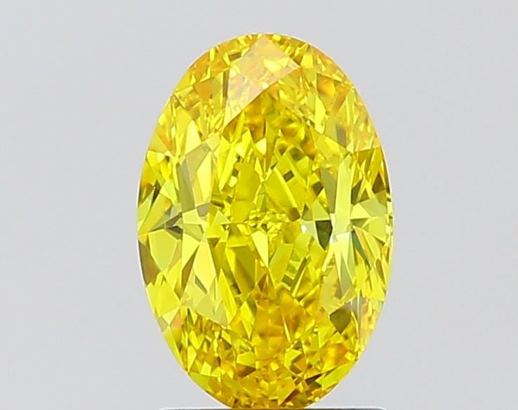 Loose Diamond - OVAL 1.7ct Fancy Vivid Yellow VS1