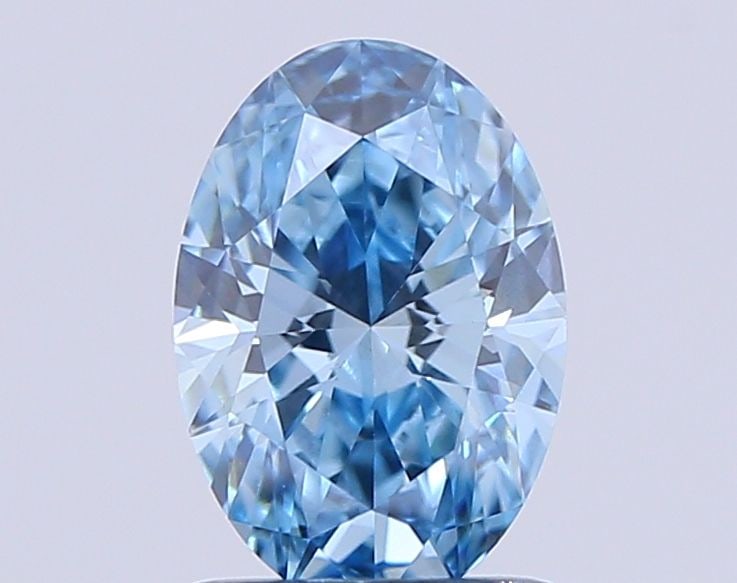 Loose Diamond - OVAL 1.12ct Fancy Vivid Blue VVS1