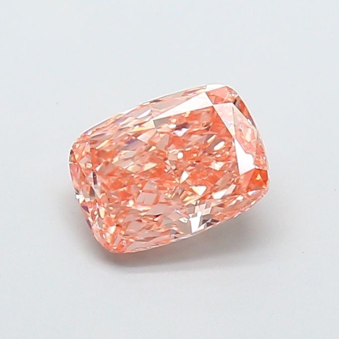 Loose Diamond - CUSHION MODIFIED 1.55ct Fancy Intense Orange Pink VS1