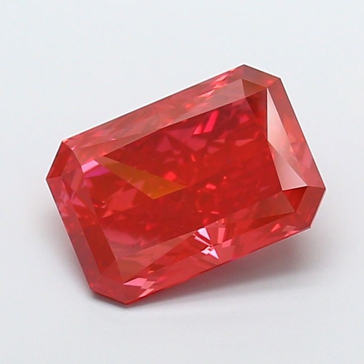 Loose Diamond - RADIANT 4.18ct Fancy Vivid Red VS1 (1 of 1)