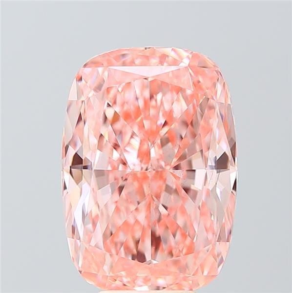 Loose Diamond - CUSHION MODIFIED 7.11ct Fancy Vivid Pink VS1