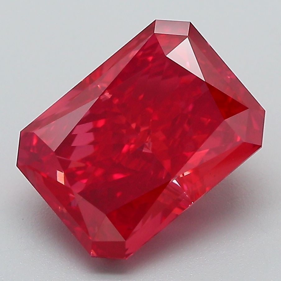 Loose Diamond - RADIANT 4.15ct Fancy Vivid Pink VS1