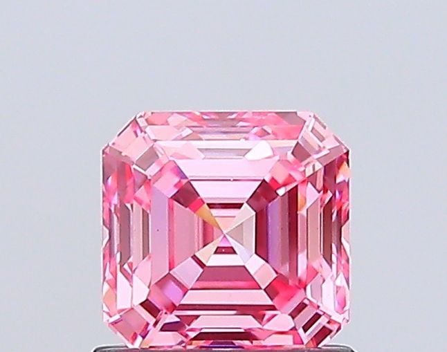 Loose Diamond - ASSCHER 1.08ct Fancy Vivid Pink VS1
