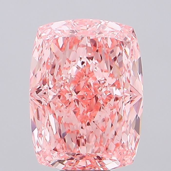 Loose Diamond - CUSHION MODIFIED 12.62ct Fancy Vivid Pink VS1