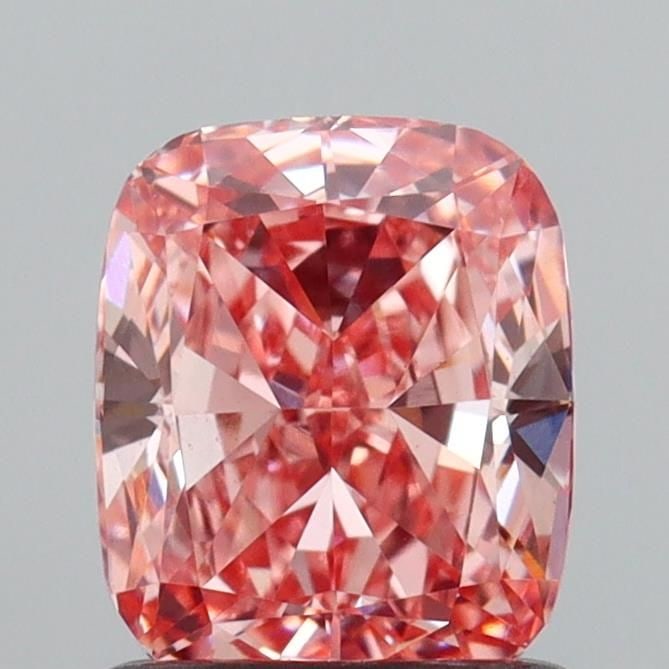 Loose Diamond - CUSHION MODIFIED 1.18ct Fancy Intense Pink VS1