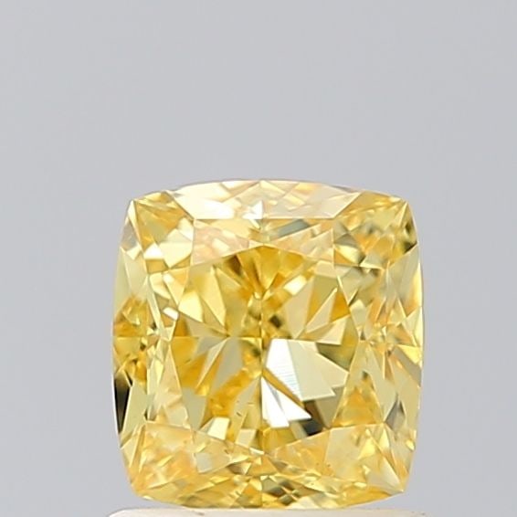 Loose Diamond - CUSHION MODIFIED 1.0ct Fancy Vivid Yellow VS2: Loose Diamond - CUSHION MODIFIED 1.0ct Fancy Vivid Yellow VS2 Source: This is a real non-mined Diamond that has been grown in a lab Shape: CUSHION MODIFIED Carats: 1.0 Color: Fancy Vivid Yellow Certif