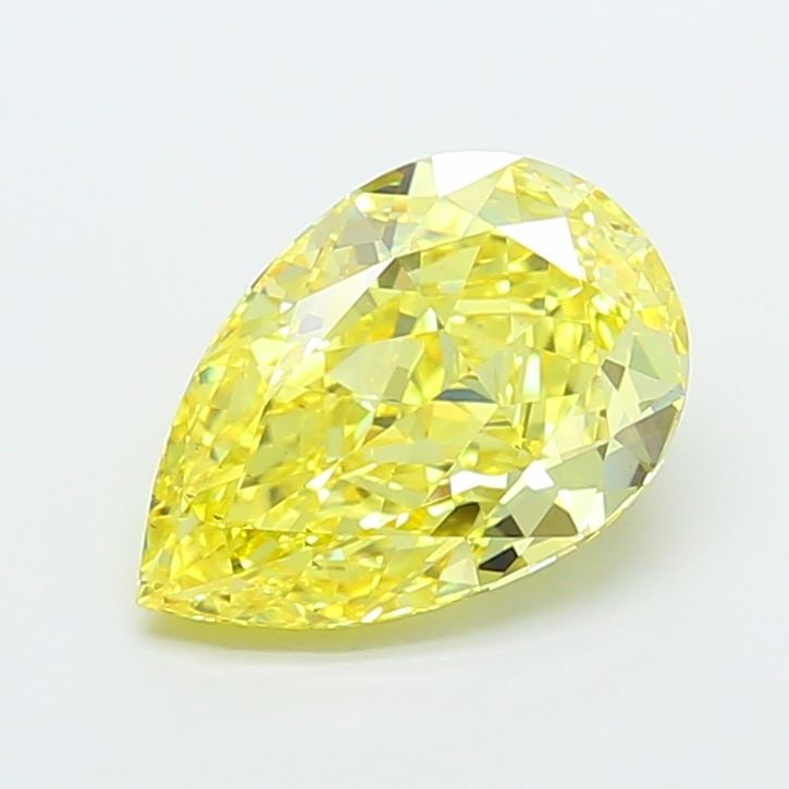 Loose Diamond - PEAR 3.49ct Fancy Vivid Yellow VS2: Loose Diamond - PEAR 3.49ct Fancy Vivid Yellow VS2 Source: This is a real non-mined Diamond that has been grown in a lab Shape: PEAR Carats: 3.49 Color: Fancy Vivid Yellow Certification: IGI Video: