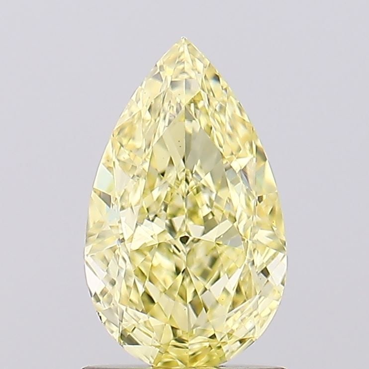 Loose Diamond - PEAR 1.27ct Fancy Intense Yellow VS1: Loose Diamond - PEAR 1.27ct Fancy Intense Yellow VS1 Source: This is a real non-mined Diamond that has been grown in a lab Shape: PEAR Carats: 1.27 Color: Fancy Intense Yellow Certification: IGI Video