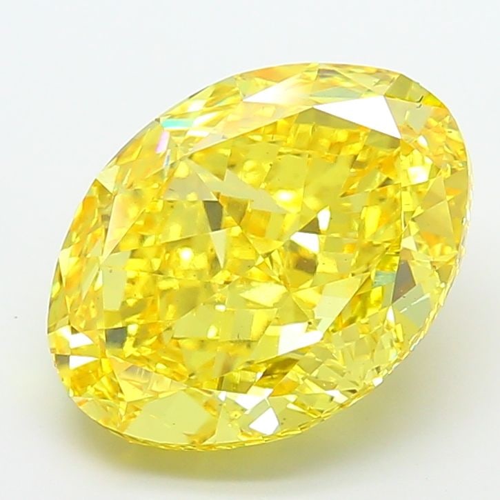 Loose Diamond - OVAL 10.05ct Fancy Vivid Yellow VS2: Loose Diamond - OVAL 10.05ct Fancy Vivid Yellow VS2 Source: This is a real non-mined Diamond that has been grown in a lab Shape: OVAL Carats: 10.05 Color: Fancy Vivid Yellow Certification: IGI Video: