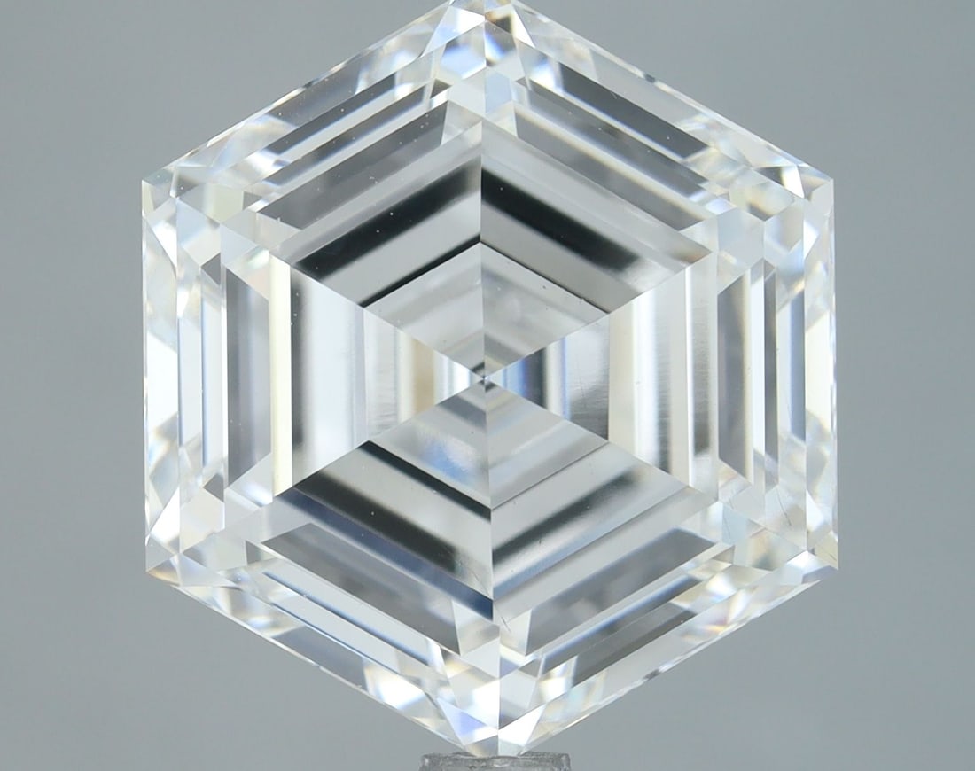 Loose Diamond - HEXAGONAL 4.13ct E VS1: Loose Diamond - HEXAGONAL 4.13ct E VS1 Source: This is a real non-mined Diamond that has been grown in a lab Shape: HEXAGONAL Carats: 4.13 Color: E Clarity: VS1 Certification: IGI Video:
