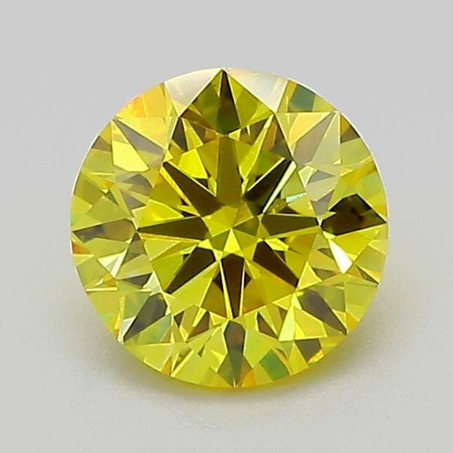 Loose Diamond - ROUND 1.04ct Fancy Vivid Yellow VS1: Loose Diamond - ROUND 1.04ct Fancy Vivid Yellow VS1 Source: This is a real non-mined Diamond that has been grown in a lab Shape: ROUND Carats: 1.04 Color: Fancy Vivid Yellow Certification: IGI Video:
