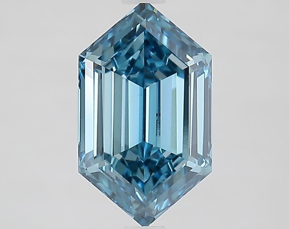 Loose Diamond - HEXAGONAL 2.04ct Fancy Vivid Blue VVS2: Loose Diamond - HEXAGONAL 2.04ct Fancy Vivid Blue VVS2 Source: This is a real non-mined Diamond that has been grown in a lab Shape: HEXAGONAL Carats: 2.04 Color: Fancy Vivid Blue Certification: IGI Vi