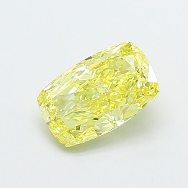 Loose Diamond - CUSHION MODIFIED 1.14ct Fancy Intense Yellow VVS2: Loose Diamond - CUSHION MODIFIED 1.14ct Fancy Intense Yellow VVS2 Source: This is a real non-mined Diamond that has been grown in a lab Shape: CUSHION MODIFIED Carats: 1.14 Color: Fancy Intense Yellow