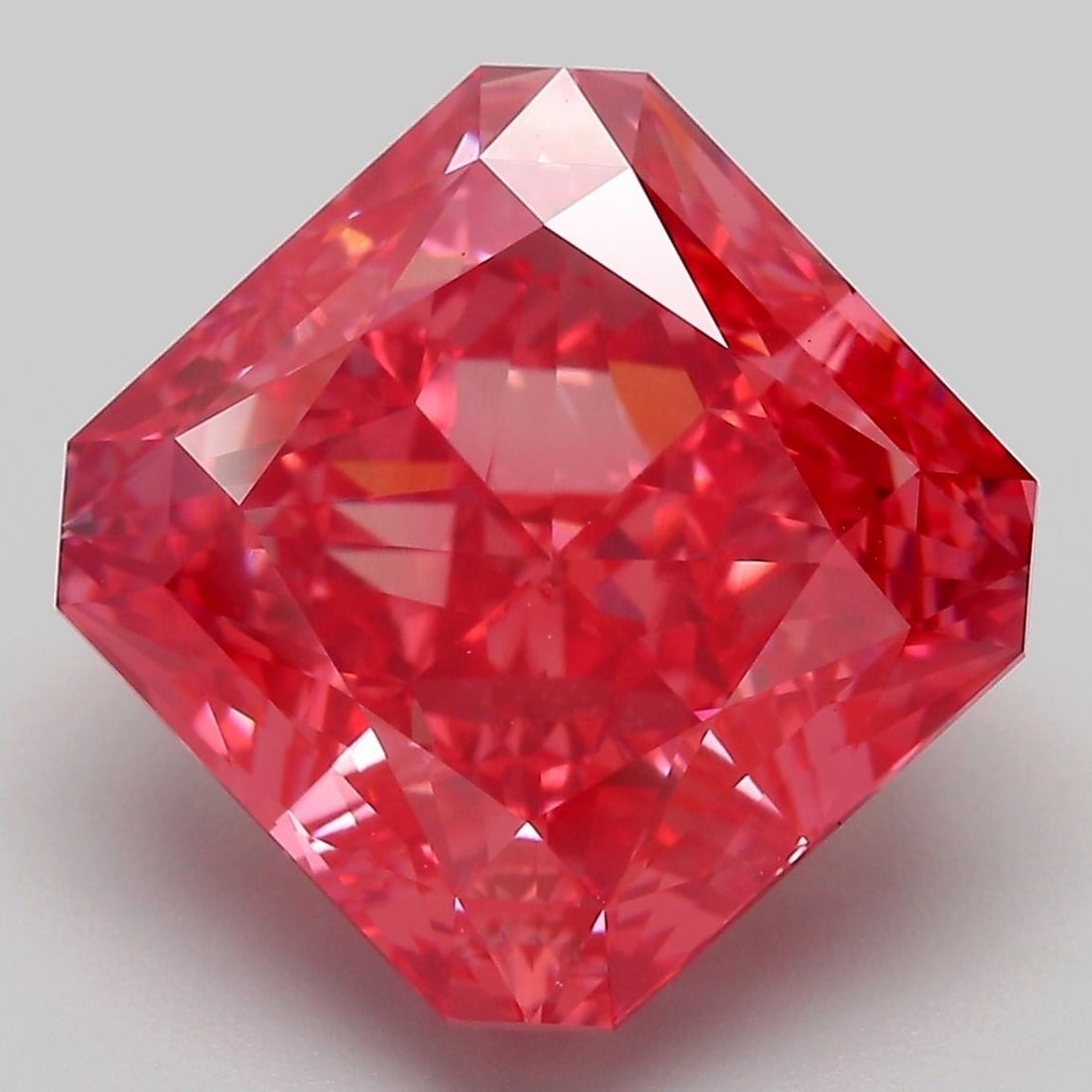 Loose Diamond - SQUARE RADIANT 10.16ct Fancy Vivid Pink VVS2: Loose Diamond - SQUARE RADIANT 10.16ct Fancy Vivid Pink VVS2 Source: This is a real non-mined Diamond that has been grown in a lab Shape: SQUARE RADIANT Carats: 10.16 Color: Fancy Vivid Pink Certifica