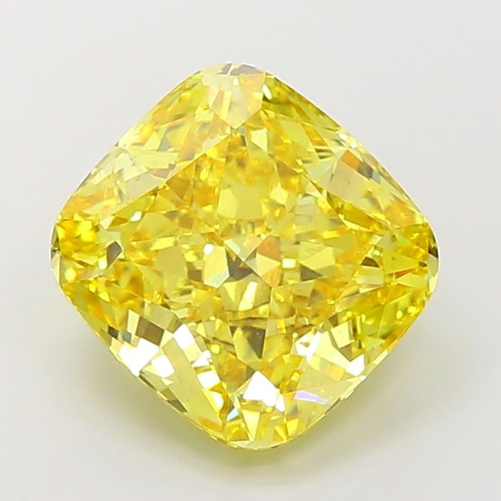 Loose Diamond - CUSHION MODIFIED 8.04ct Fancy Vivid Yellow VS2: Loose Diamond - CUSHION MODIFIED 8.04ct Fancy Vivid Yellow VS2 Source: This is a real non-mined Diamond that has been grown in a lab Shape: CUSHION MODIFIED Carats: 8.04 Color: Fancy Vivid Yellow Cert