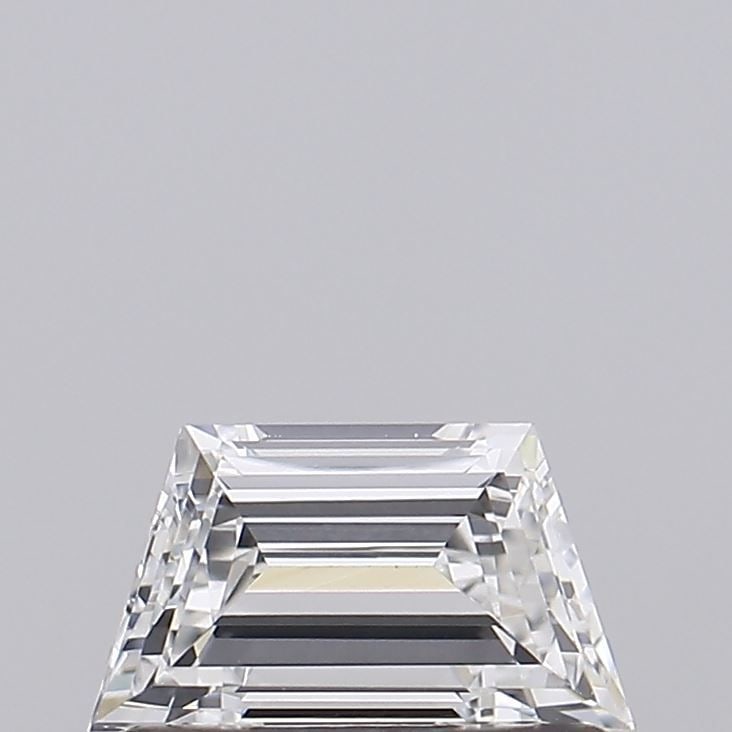Loose Diamond - TRAPEZOID 0.43ct E VVS2: Loose Diamond - TRAPEZOID 0.43ct E VVS2 Source: This is a real non-mined Diamond that has been grown in a lab Shape: TRAPEZOID Carats: 0.43 Color: E Clarity: VVS2 Certification: NONE Video: