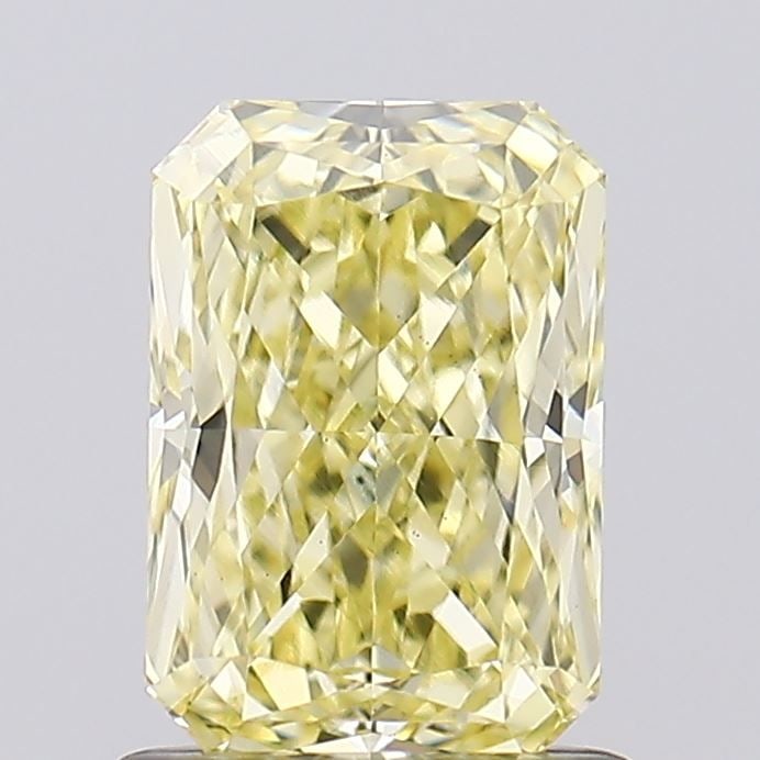 Loose Diamond - RADIANT 1.09ct Fancy Yellow VS1: Loose Diamond - RADIANT 1.09ct Fancy Yellow VS1 Source: This is a real non-mined Diamond that has been grown in a lab Shape: RADIANT Carats: 1.09 Color: Fancy Yellow Certification: IGI Video: