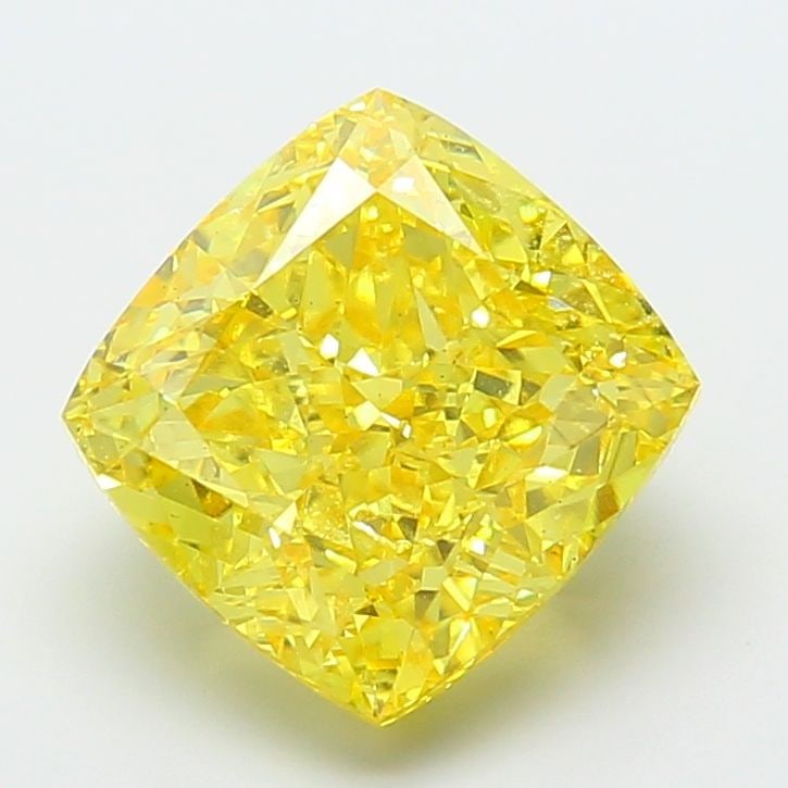 Loose Diamond - CUSHION MODIFIED 9.02ct Fancy Vivid Yellow VS2 (1 of 1)