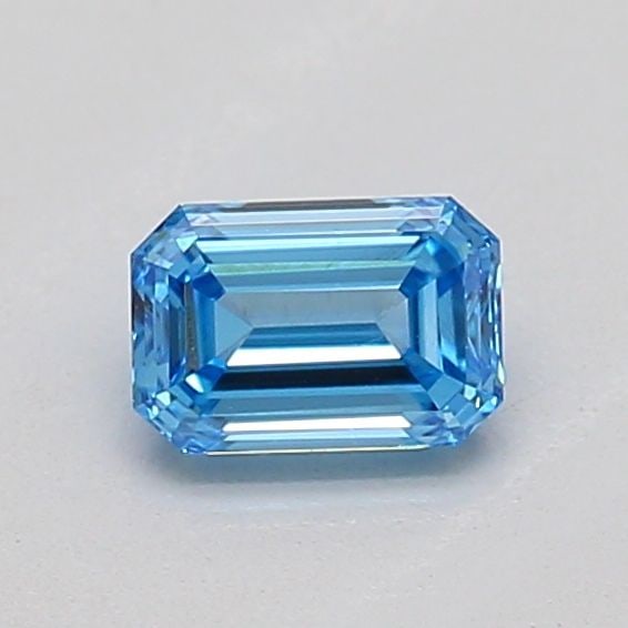 Loose Diamond - EMERALD 0.29ct Fancy Vivid Blue VS1: Loose Diamond - EMERALD 0.29ct Fancy Vivid Blue VS1 Source: This is a real non-mined Diamond that has been grown in a lab Shape: EMERALD Carats: 0.29 Color: Fancy Vivid Blue Certification: IGI The Dia