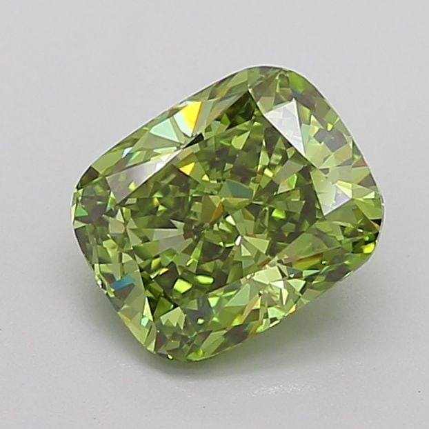 Loose Diamond - CUSHION MODIFIED 2.54ct Fancy Vivid Green VS1: Loose Diamond - CUSHION MODIFIED 2.54ct Fancy Vivid Green VS1 Source: This is a real non-mined Diamond that has been grown in a lab Shape: CUSHION MODIFIED Carats: 2.54 Color: Fancy Vivid Green Certif