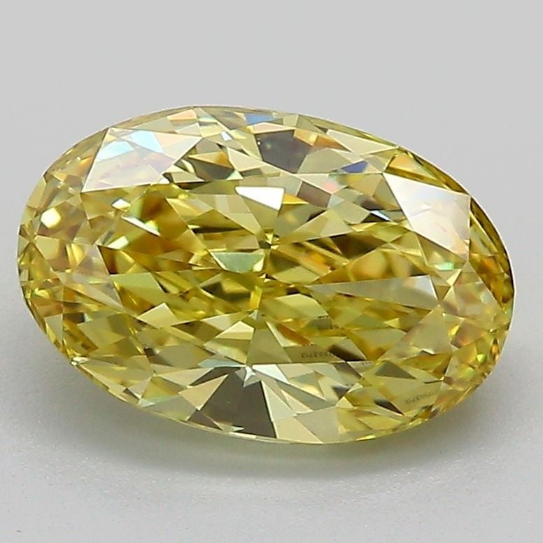 Loose Diamond - OVAL 2.09ct Fancy Intense Yellow VVS2: Loose Diamond - OVAL 2.09ct Fancy Intense Yellow VVS2 Source: This is a real non-mined Diamond that has been grown in a lab Shape: OVAL Carats: 2.09 Color: Fancy Intense Yellow Certification: IGI Vide