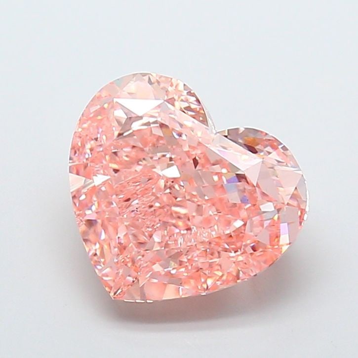 Loose Diamond - HEART 10.03ct Fancy Intense Pink VS2: Loose Diamond - HEART 10.03ct Fancy Intense Pink VS2 Source: This is a real non-mined Diamond that has been grown in a lab Shape: HEART Carats: 10.03 Color: Fancy Intense Pink Certification: IGI Video