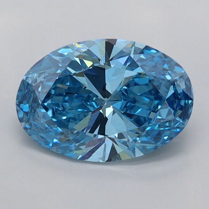 Loose Diamond - OVAL 1.03ct Fancy Vivid Blue VVS2: Loose Diamond - OVAL 1.03ct Fancy Vivid Blue VVS2 Source: This is a real non-mined Diamond that has been grown in a lab Shape: OVAL Carats: 1.03 Color: Fancy Vivid Blue Certification: IGI The Diamond 