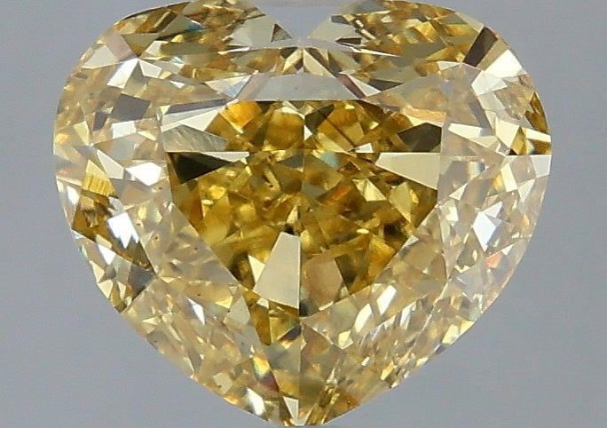 Loose Diamond - HEART 3.03ct Fancy Intense Yellow VS2: Loose Diamond - HEART 3.03ct Fancy Intense Yellow VS2 Source: This is a real non-mined Diamond that has been grown in a lab Shape: HEART Carats: 3.03 Color: Fancy Intense Yellow Certification: IGI Vid