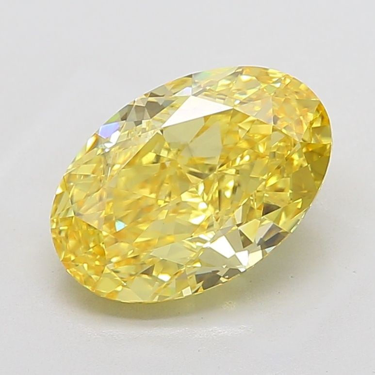 Loose Diamond - OVAL 5.02ct Fancy Vivid Yellow VS1: Loose Diamond - OVAL 5.02ct Fancy Vivid Yellow VS1 Source: This is a real non-mined Diamond that has been grown in a lab Shape: OVAL Carats: 5.02 Color: Fancy Vivid Yellow Certification: IGI Video: