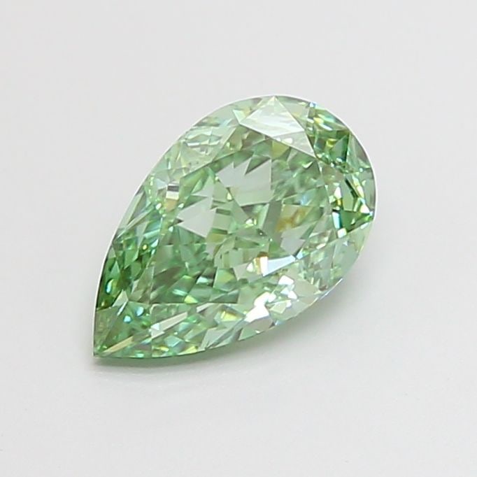 Loose Diamond - PEAR 1.3ct Fancy Vivid Green VVS1: Loose Diamond - PEAR 1.3ct Fancy Vivid Green VVS1 Source: This is a real non-mined Diamond that has been grown in a lab Shape: PEAR Carats: 1.3 Color: Fancy Vivid Green Certification: IGI Video: