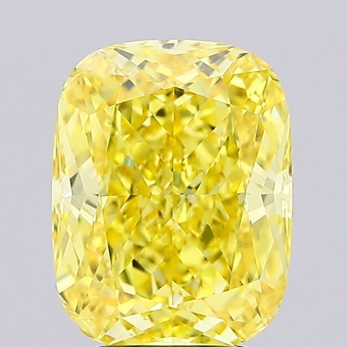Loose Diamond - CUSHION MODIFIED 3.66ct Fancy Intense Yellow VVS2 (1 of 1)