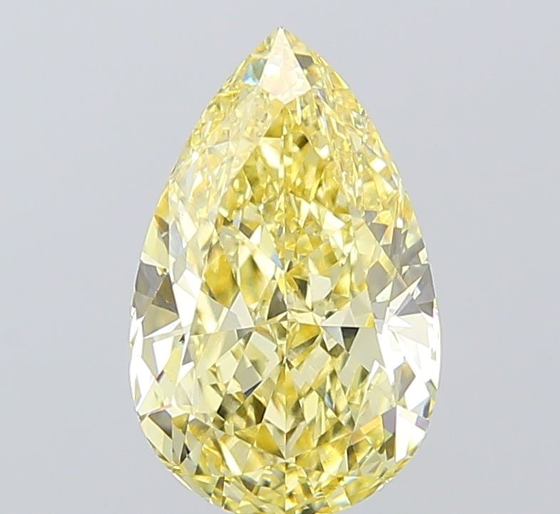 Loose Diamond - PEAR 3.09ct Fancy Yellow VS1: Loose Diamond - PEAR 3.09ct Fancy Yellow VS1 Source: This is a real non-mined Diamond that has been grown in a lab Shape: PEAR Carats: 3.09 Color: Fancy Yellow Certification: IGI Video:
