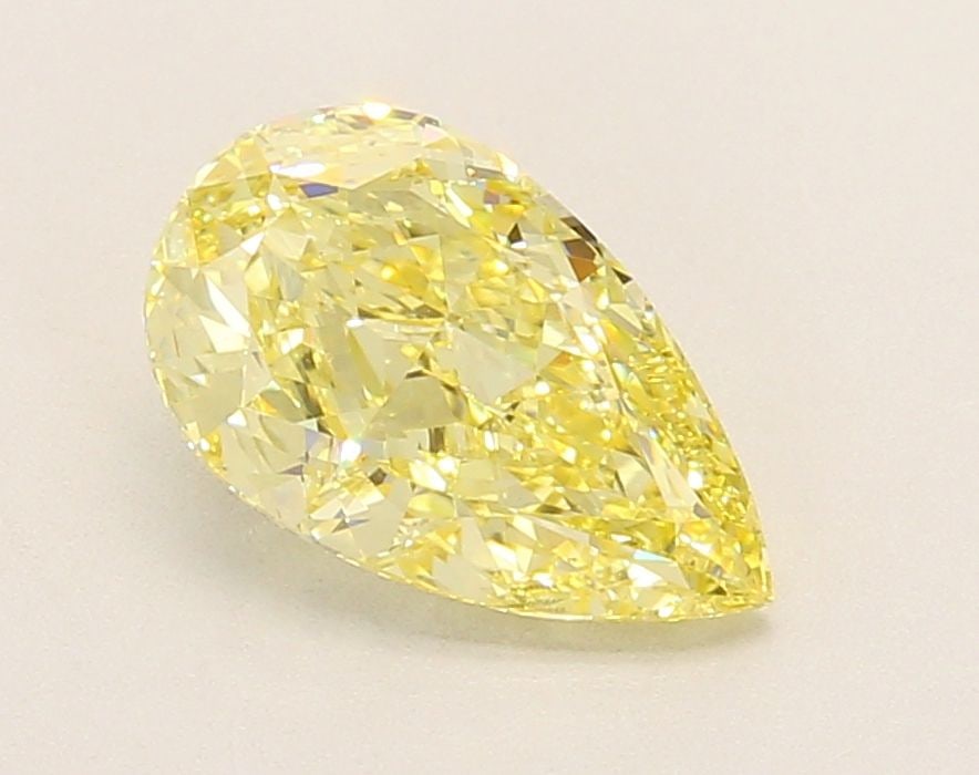Loose Diamond - PEAR 1.84ct Fancy Intense Yellow VVS2: Loose Diamond - PEAR 1.84ct Fancy Intense Yellow VVS2 Source: This is a real non-mined Diamond that has been grown in a lab Shape: PEAR Carats: 1.84 Color: Fancy Intense Yellow Certification: IGI Vide
