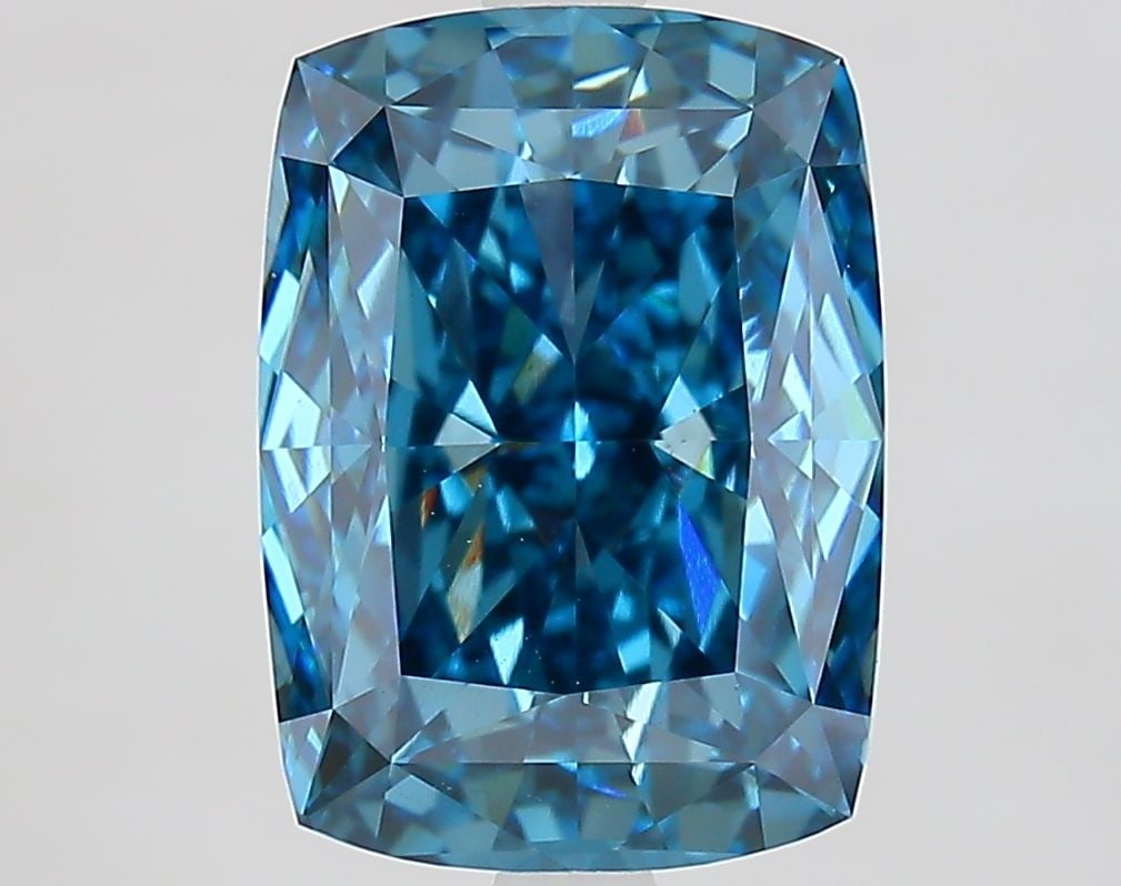 Loose Diamond - CUSHION MODIFIED 5.06ct Fancy Vivid Blue VS1: Loose Diamond - CUSHION MODIFIED 5.06ct Fancy Vivid Blue VS1 Source: This is a real non-mined Diamond that has been grown in a lab Shape: CUSHION MODIFIED Carats: 5.06 Color: Fancy Vivid Blue Certific