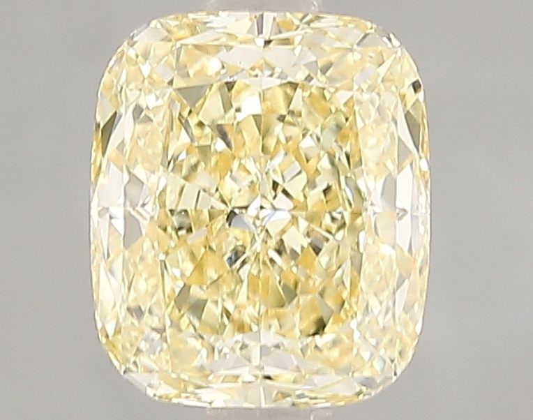 Loose Diamond - CUSHION MODIFIED 2.1ct Fancy Intense Yellow VS1: Loose Diamond - CUSHION MODIFIED 2.1ct Fancy Intense Yellow VS1 Source: This is a real non-mined Diamond that has been grown in a lab Shape: CUSHION MODIFIED Carats: 2.1 Color: Fancy Intense Yellow Ce