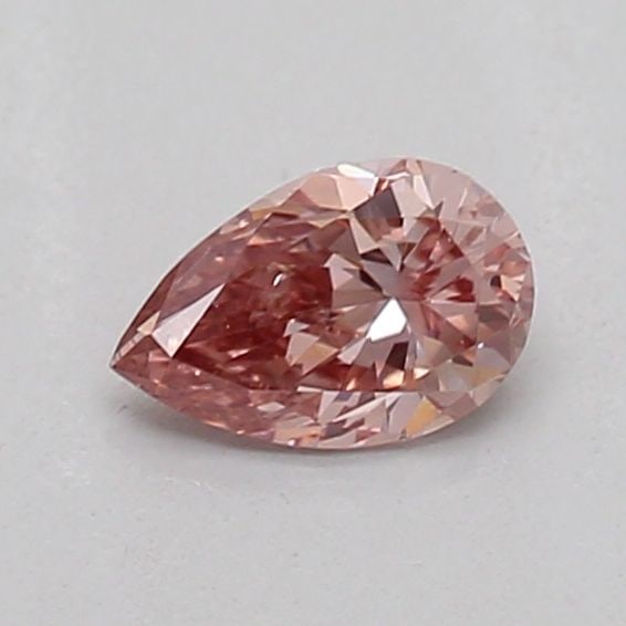 Loose Diamond - PEAR 0.22ct Fancy Intense Brownish Pink VS2: Loose Diamond - PEAR 0.22ct Fancy Intense Brownish Pink VS2 Source: This is a real non-mined Diamond that has been grown in a lab Shape: PEAR Carats: 0.22 Color: Fancy Intense Brownish Pink Certificat