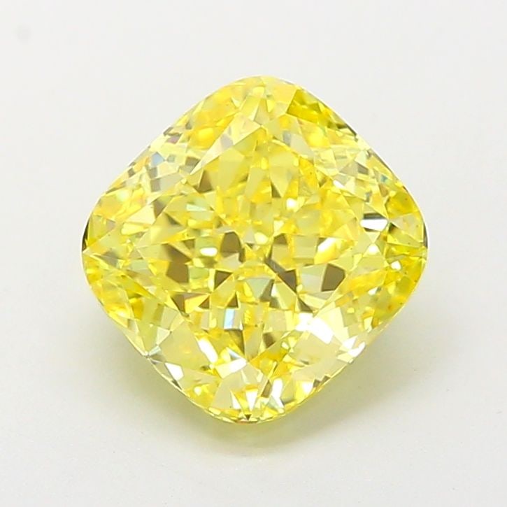 Loose Diamond - CUSHION MODIFIED 4.05ct Fancy Vivid Yellow VS2: Loose Diamond - CUSHION MODIFIED 4.05ct Fancy Vivid Yellow VS2 Source: This is a real non-mined Diamond that has been grown in a lab Shape: CUSHION MODIFIED Carats: 4.05 Color: Fancy Vivid Yellow Cert