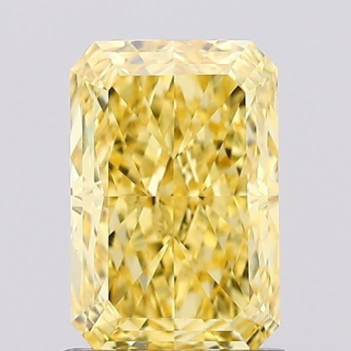 Loose Diamond - RADIANT 1.2ct Fancy Vivid Yellow VVS2: Loose Diamond - RADIANT 1.2ct Fancy Vivid Yellow VVS2 Source: This is a real non-mined Diamond that has been grown in a lab Shape: RADIANT Carats: 1.2 Color: Fancy Vivid Yellow Certification: IGI Vide