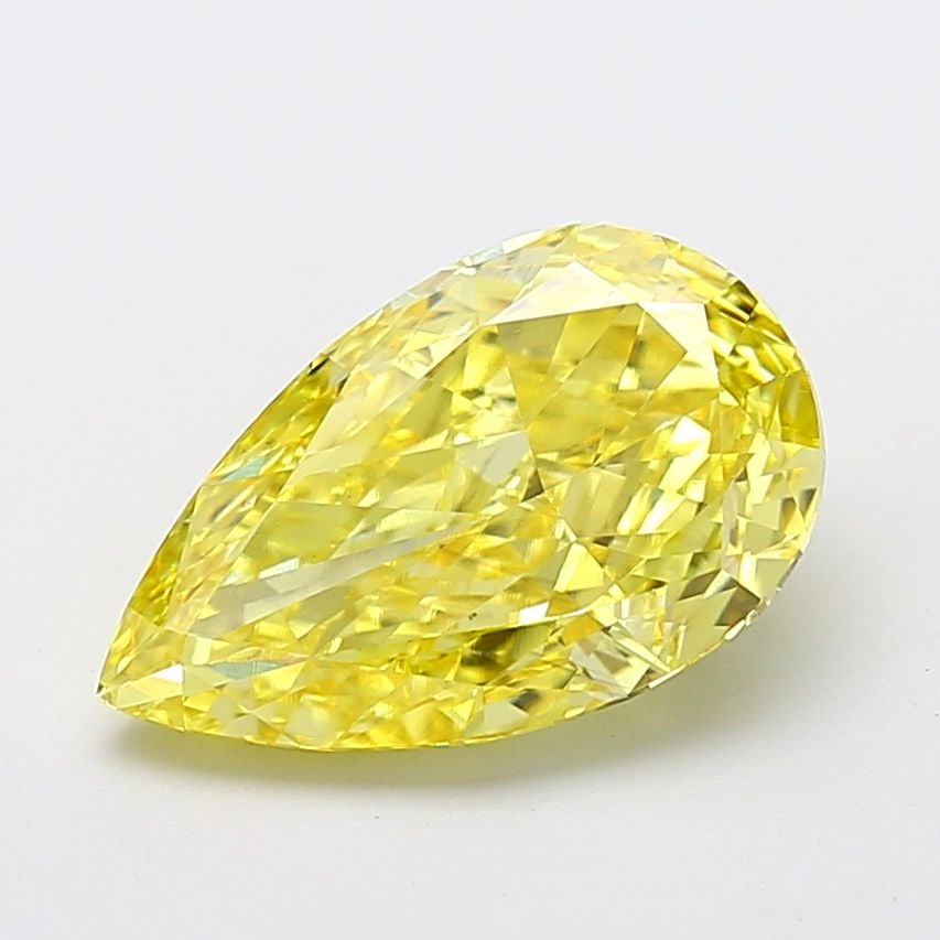 Loose Diamond - PEAR 5.0ct Fancy Intense Yellow VS1: Loose Diamond - PEAR 5.0ct Fancy Intense Yellow VS1 Source: This is a real non-mined Diamond that has been grown in a lab Shape: PEAR Carats: 5.0 Color: Fancy Intense Yellow Certification: IGI Video: