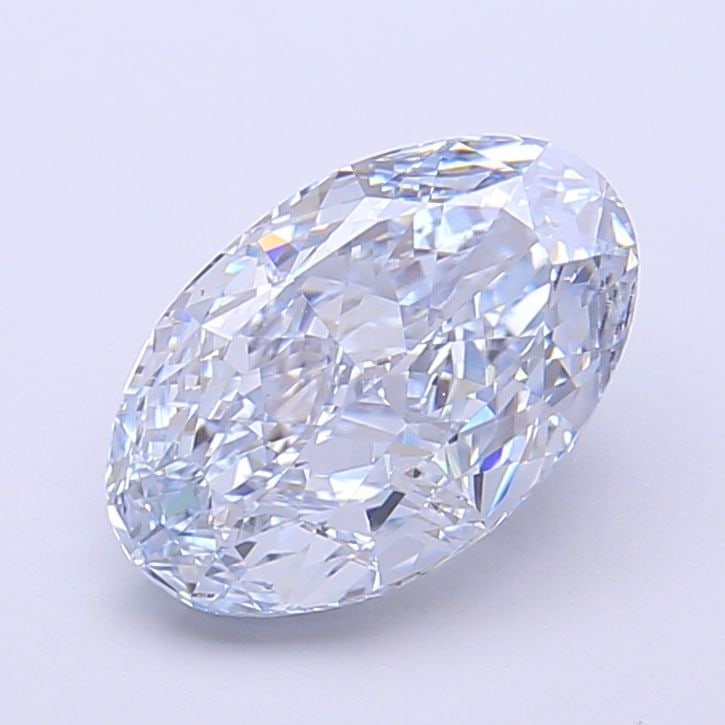 Loose Diamond - OVAL 2.5ct Fancy Intense Blue VVS1: Loose Diamond - OVAL 2.5ct Fancy Intense Blue VVS1 Source: This is a real non-mined Diamond that has been grown in a lab Shape: OVAL Carats: 2.5 Color: Fancy Intense Blue Certification: IGI Video: