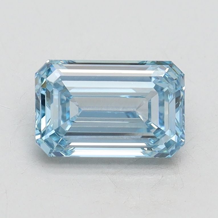 Loose Diamond - EMERALD 1.01ct Fancy Intense Blue VS1: Loose Diamond - EMERALD 1.01ct Fancy Intense Blue VS1 Source: This is a real non-mined Diamond that has been grown in a lab Shape: EMERALD Carats: 1.01 Color: Fancy Intense Blue Certification: IGI Vid
